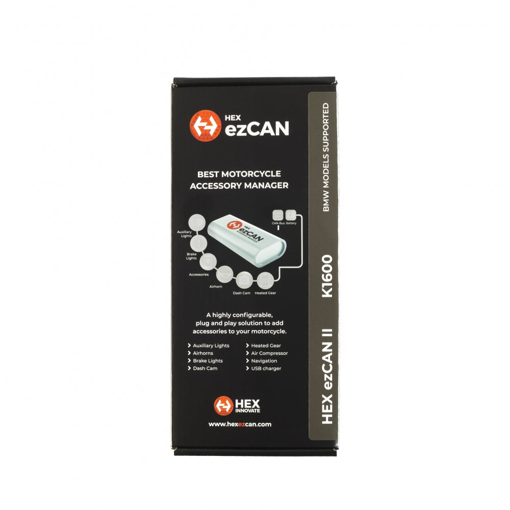 HEX ezCAN II for BMW F750GS, F850GS/GSA, F900XR, K1600&#39;s, RnineT&#39;s, S1000XR